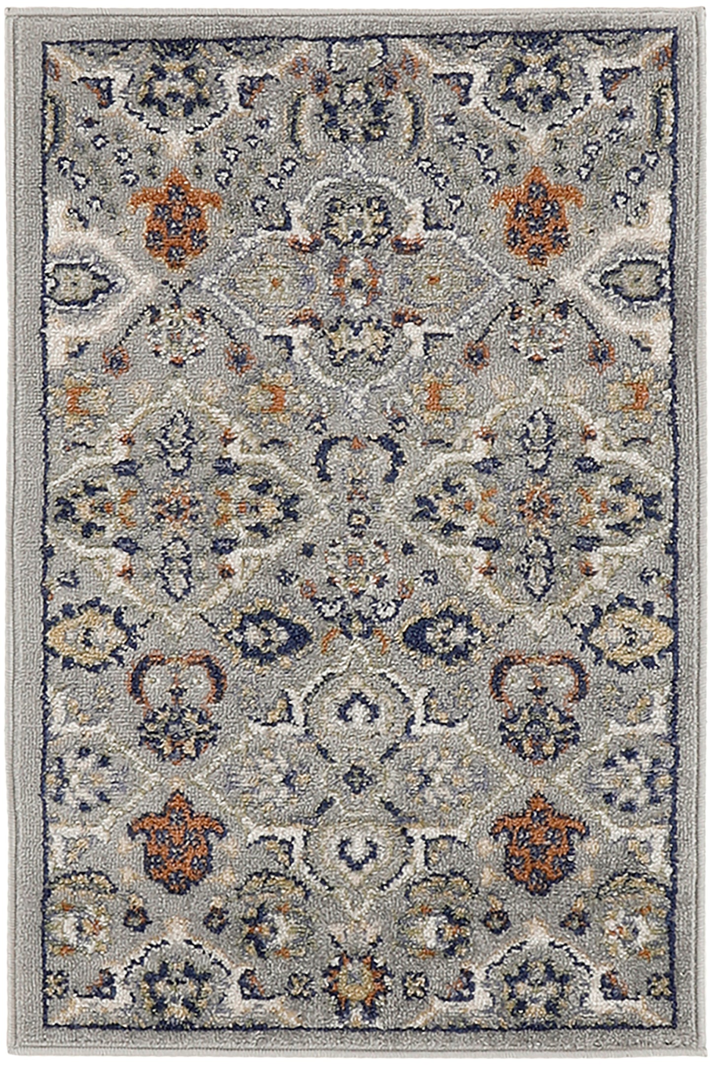 Nourison Allur 2' x 3' Grey Bohemian Indoor Rug