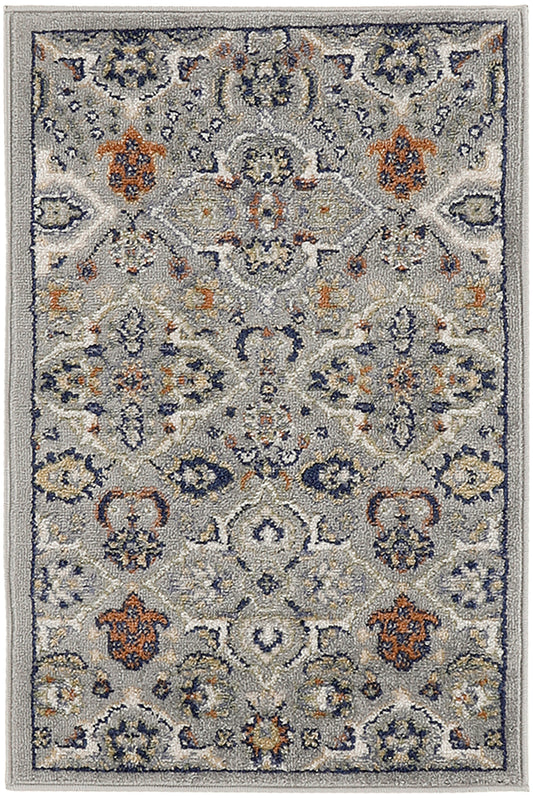 Nourison Allur 2' x 3' Grey Bohemian Indoor Rug