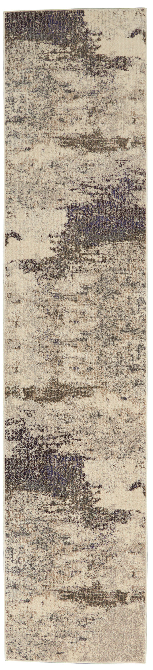 Nourison Celestial 2' x 6' Ivory/Grey Modern Indoor Rug