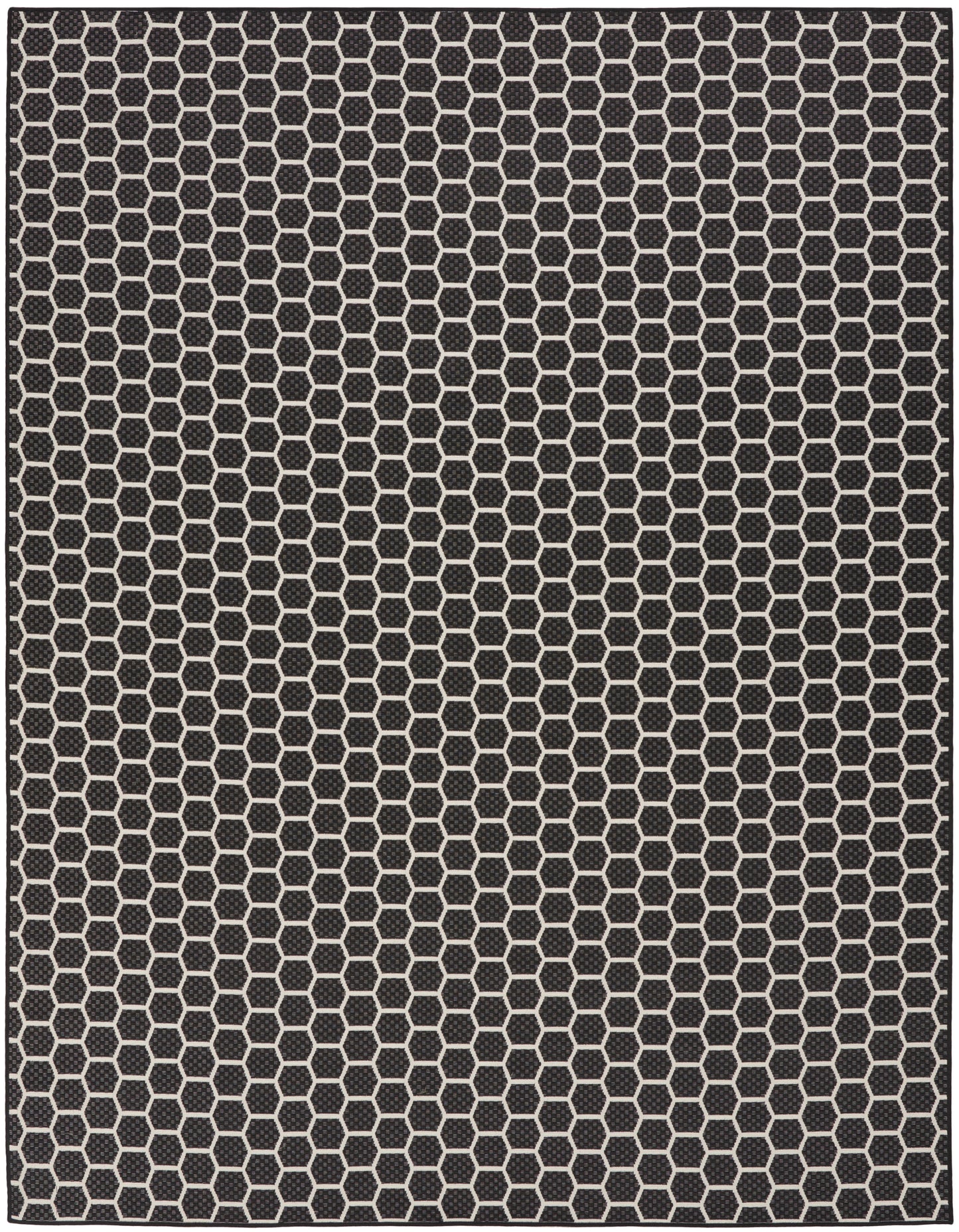 Nourison Twist Reversible 8' x 10' Black Modern Rug