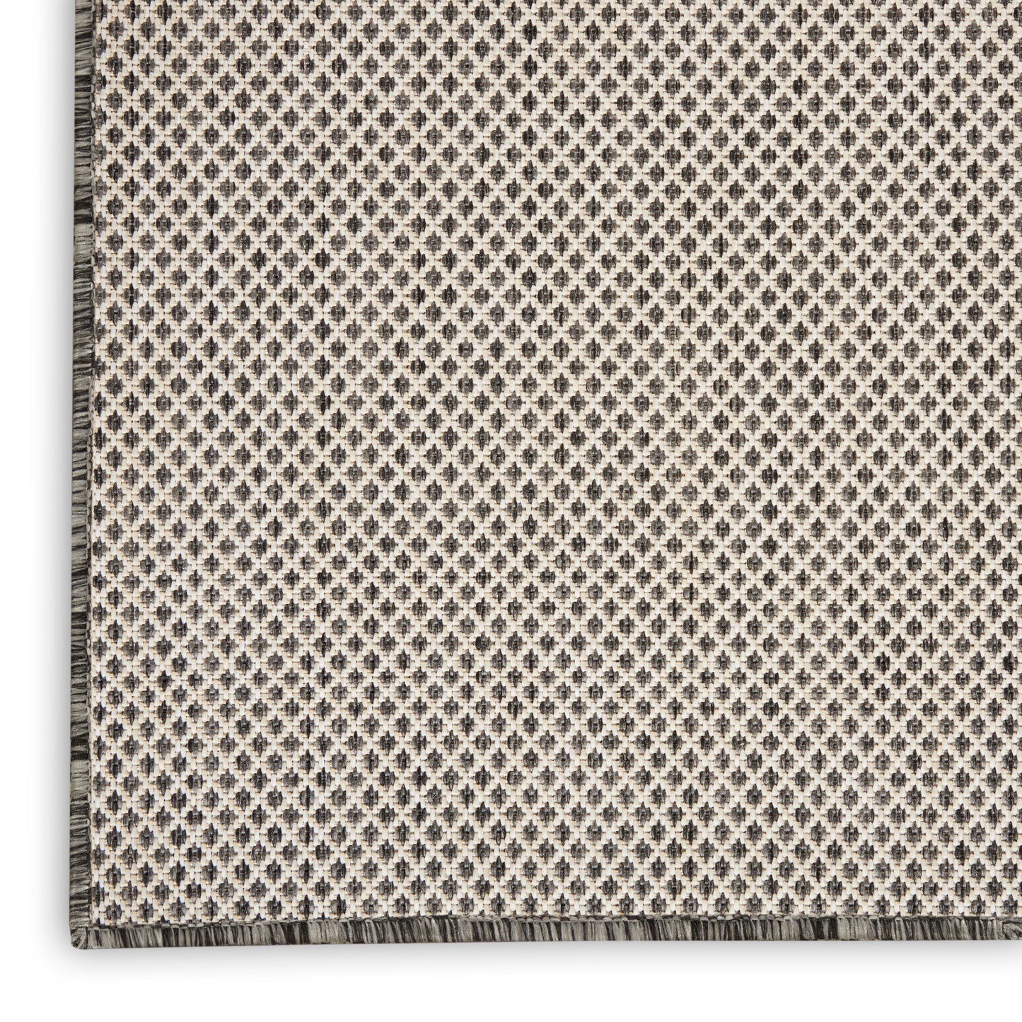 Nourison Courtyard 3' x 5' Ivory Charcoal Modern Rug