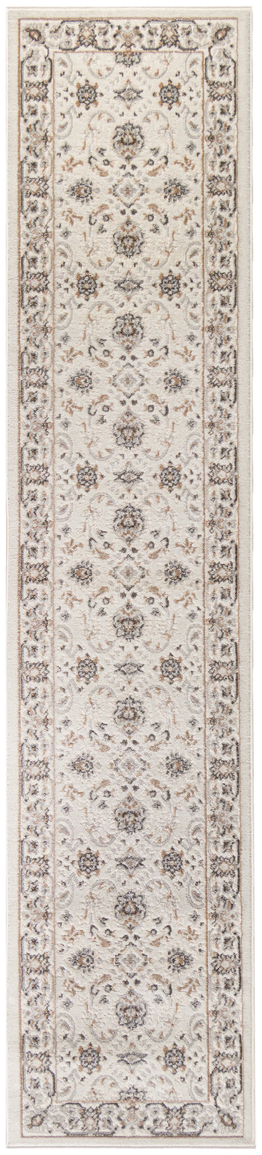 Nourison Serenity Home 2'2" x 6' Ivory Mocha Vintage Indoor Rug