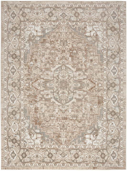 Nourison Quarry 7'10" x 9'10" Beige Vintage Indoor Rug