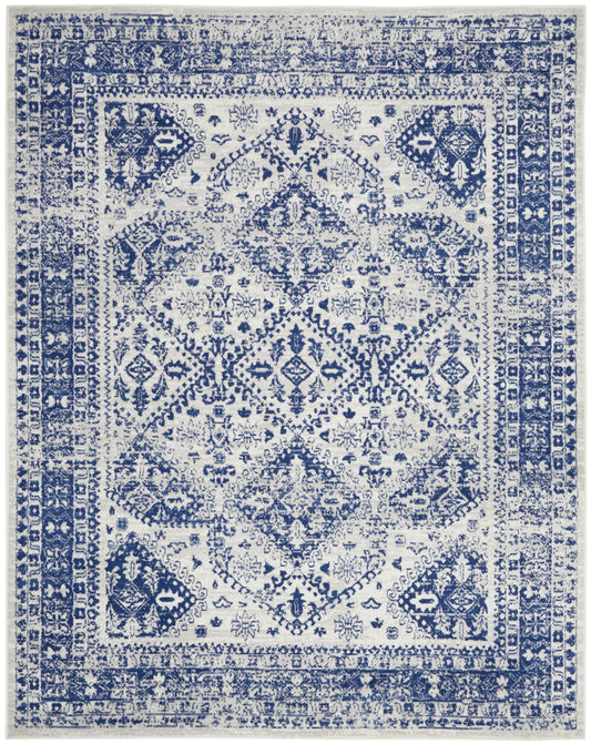 Nourison Whimsicle 8' x 10' Ivory Navy Farmhouse Indoor Rug