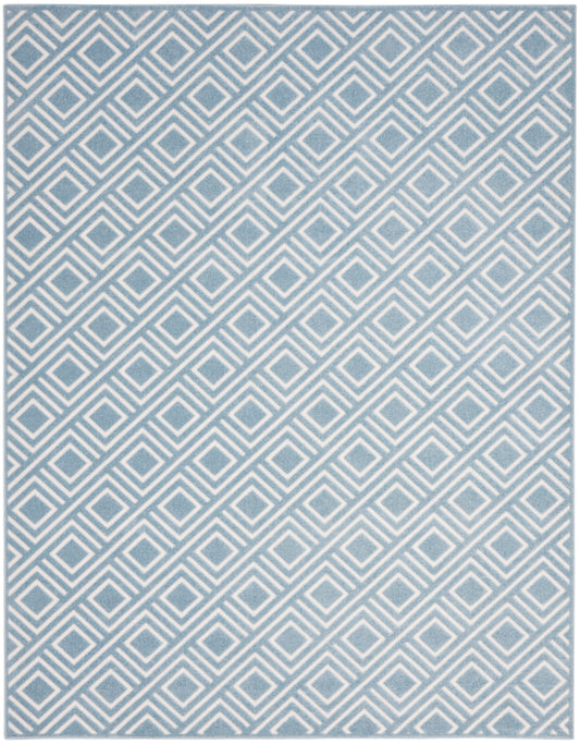 Nourison Care Free 9'2" x 12' Blue Modern Indoor Rug