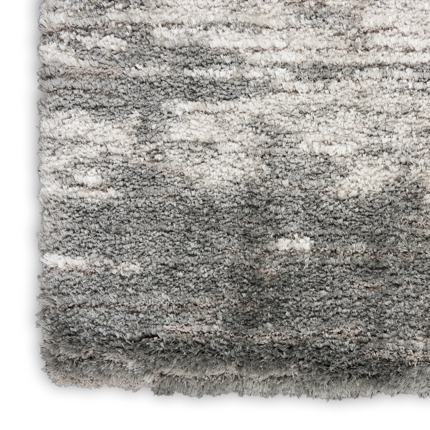 Nourison Dreamy Shag 4' x 6' Charcoal Ivory Shag Indoor Rug