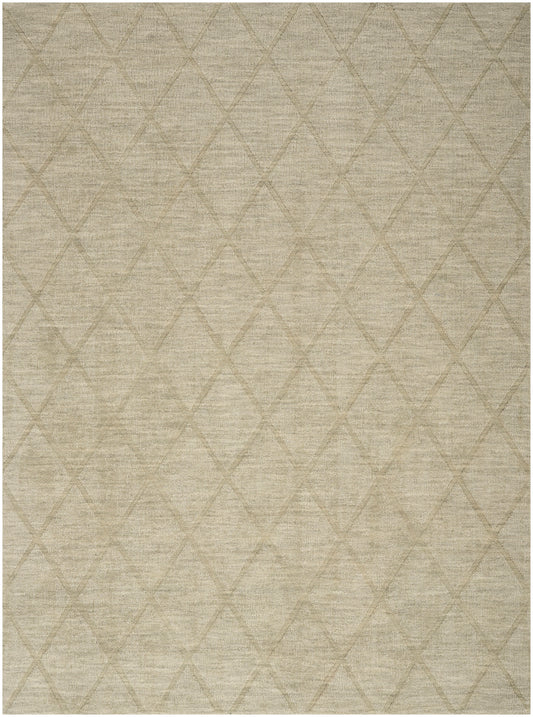 Nourison Wool Haven 3'9" x 5'9" Sage Modern Indoor Rug