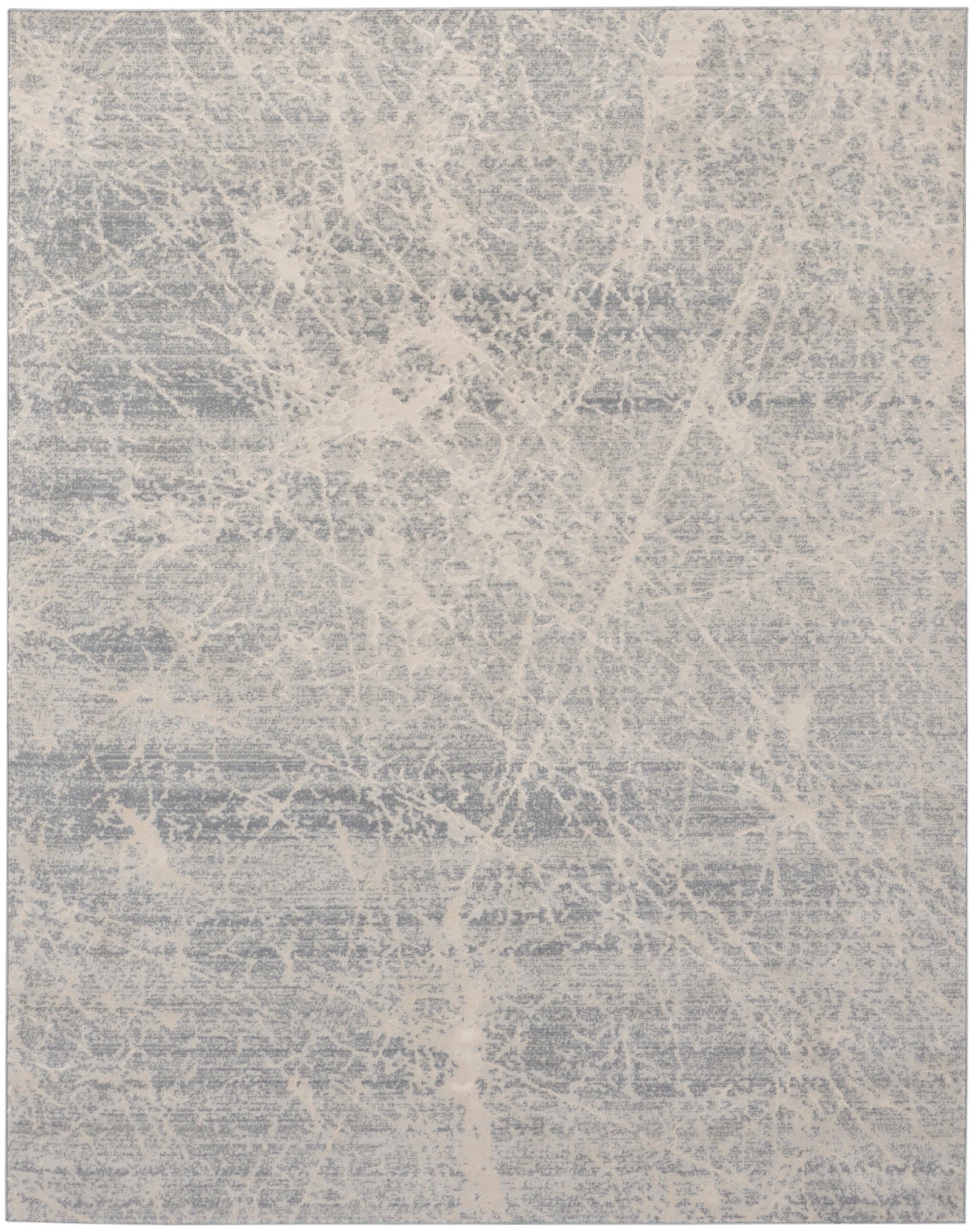 Nourison Exhale 7'10" x 9'10" Ivory Grey Modern Indoor Rug