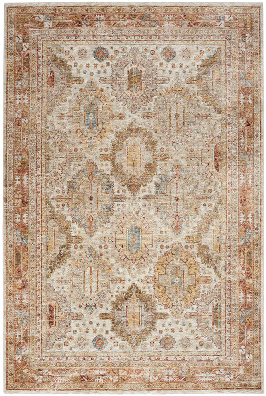 Nourison Sahar 7'10" x 10'4" Ivory Multicolor Vintage Indoor Rug