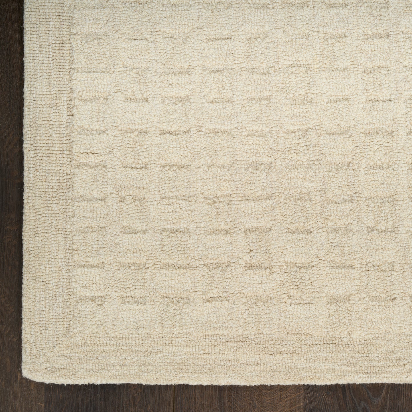 DKNY Pure Grids 7'9" x 9'9" Ivory Beige Contemporary Indoor Rug