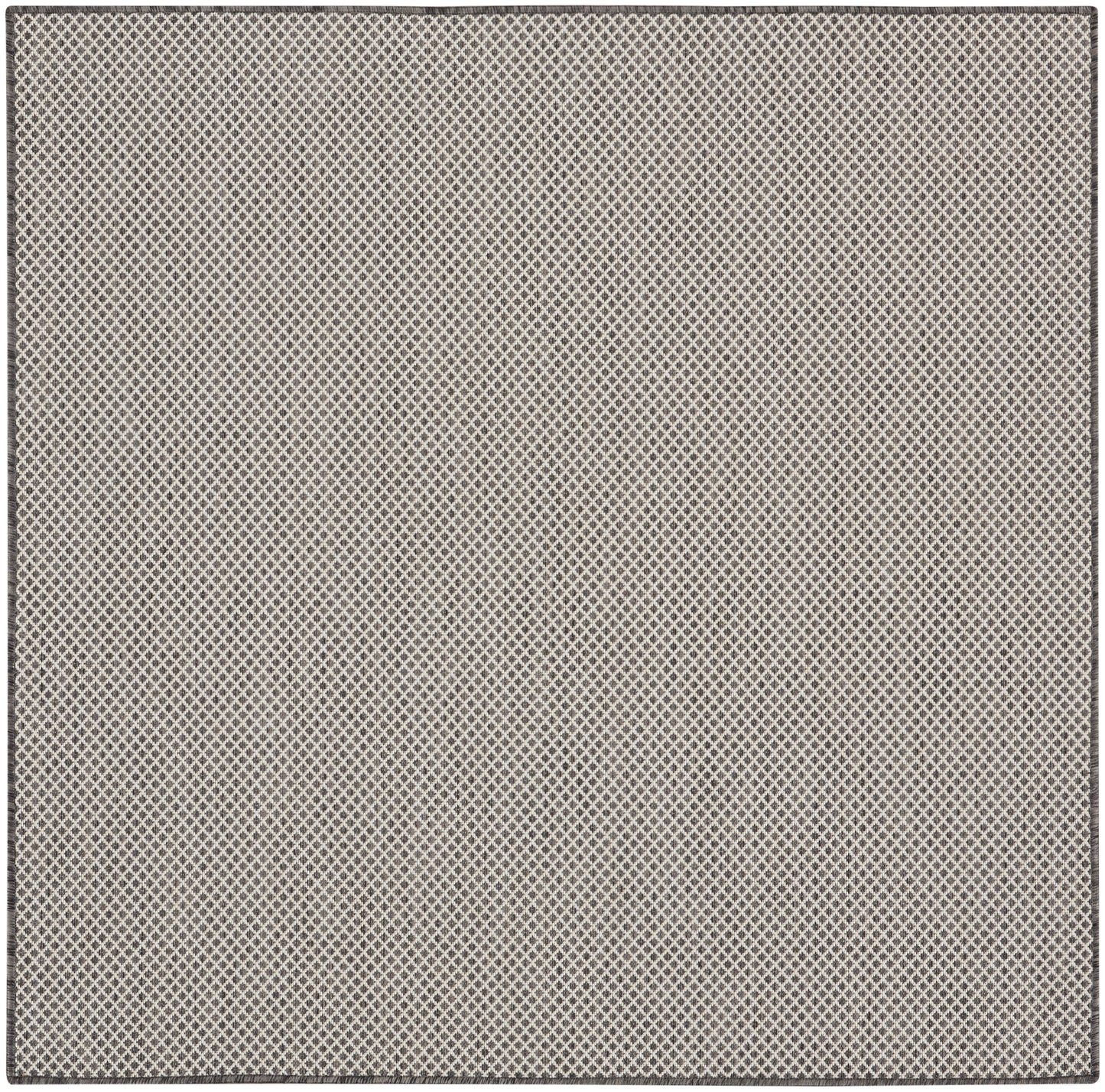 Nourison Courtyard 5' x Square Ivory/Charcoal Modern Rug