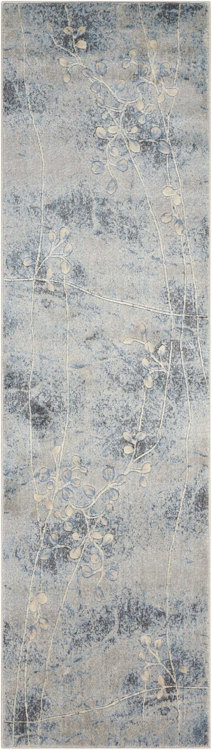 Nourison Somerset 2' x 5'9" Silver/Blue Indoor Rug