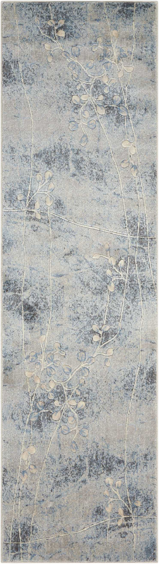 Nourison Somerset 2' x 5'9" Silver/Blue Indoor Rug