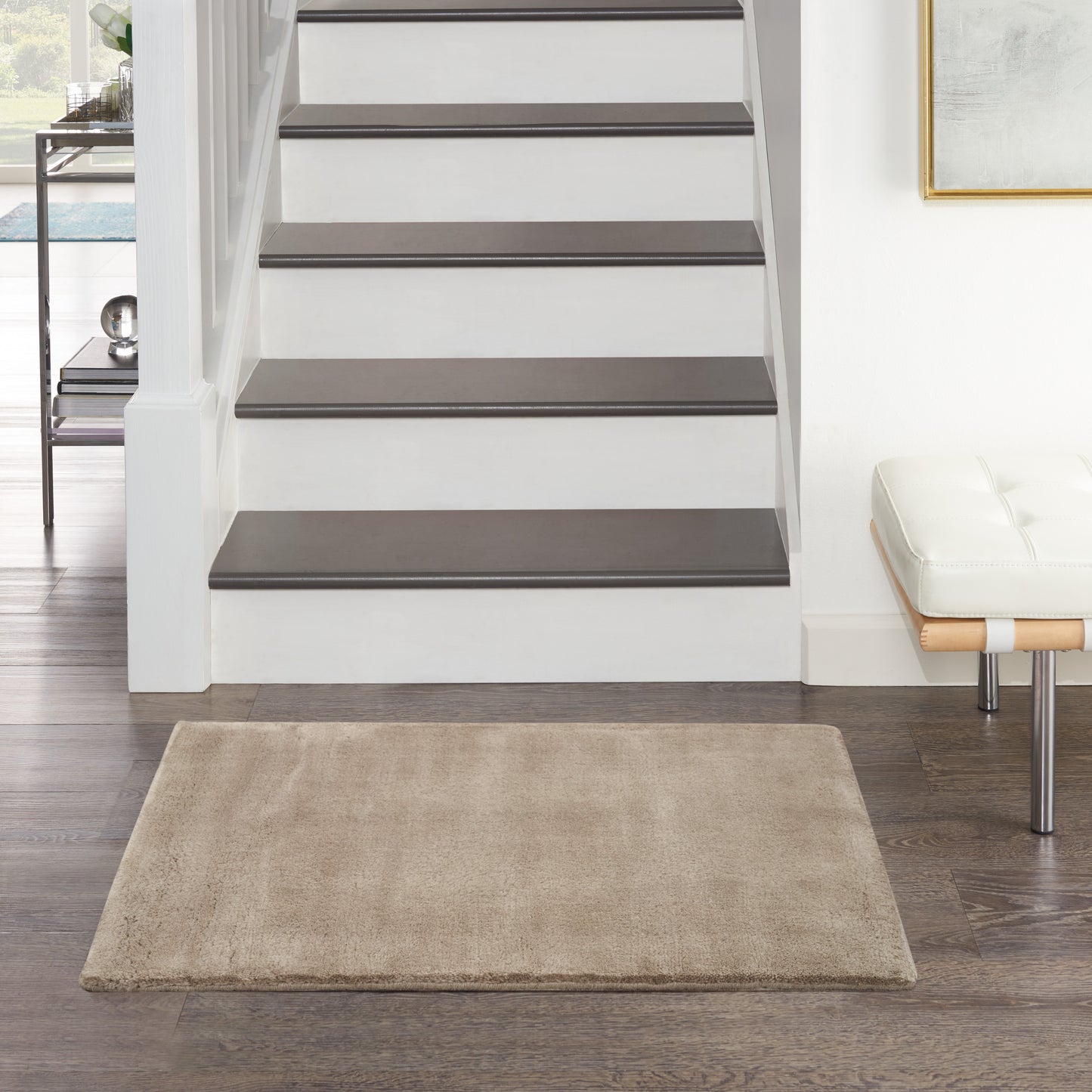 Nourison Plush Cloud 2' x 3' Taupe Modern Indoor Rug