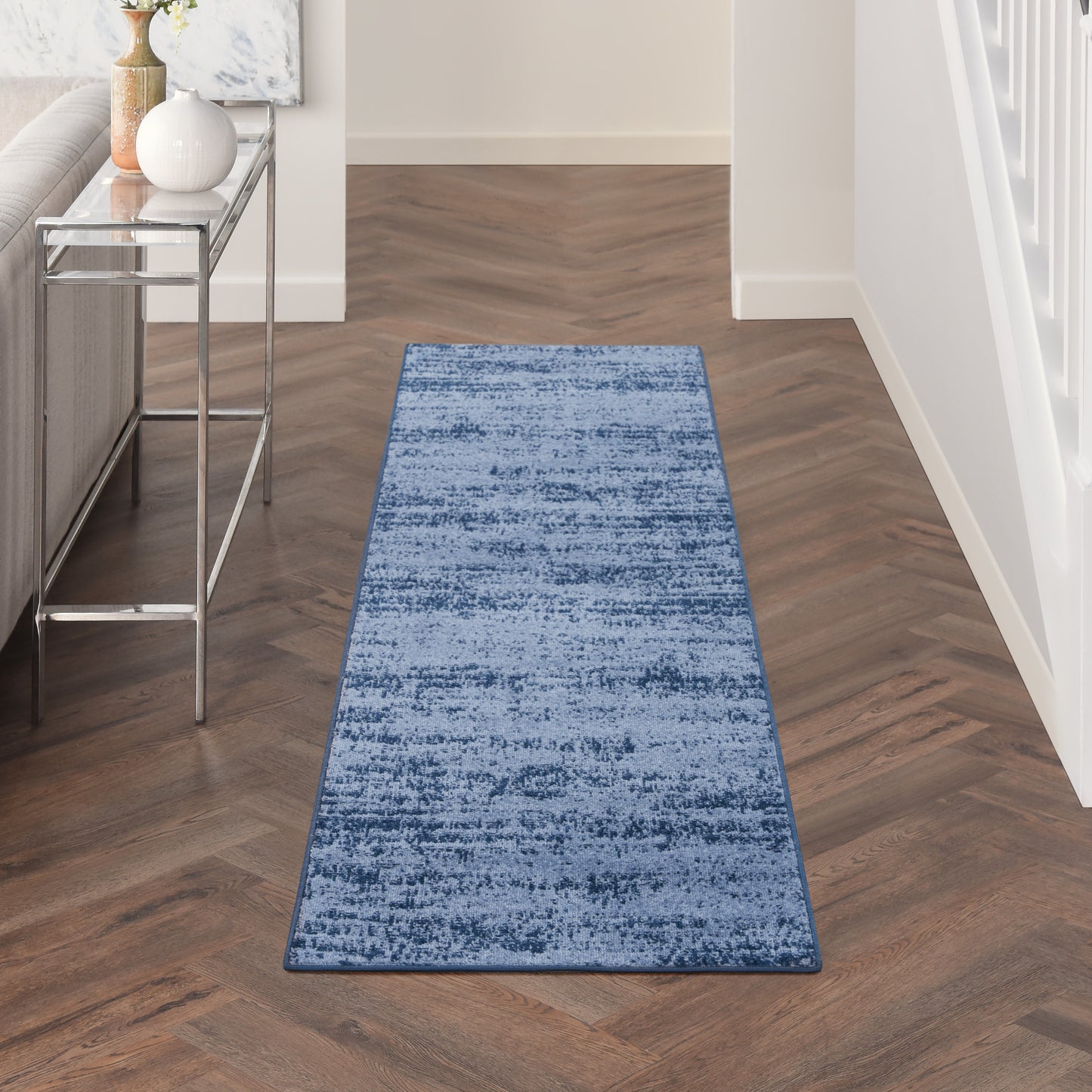 Nourison Nourison Essentials 2' x 6' Denim Modern Rug