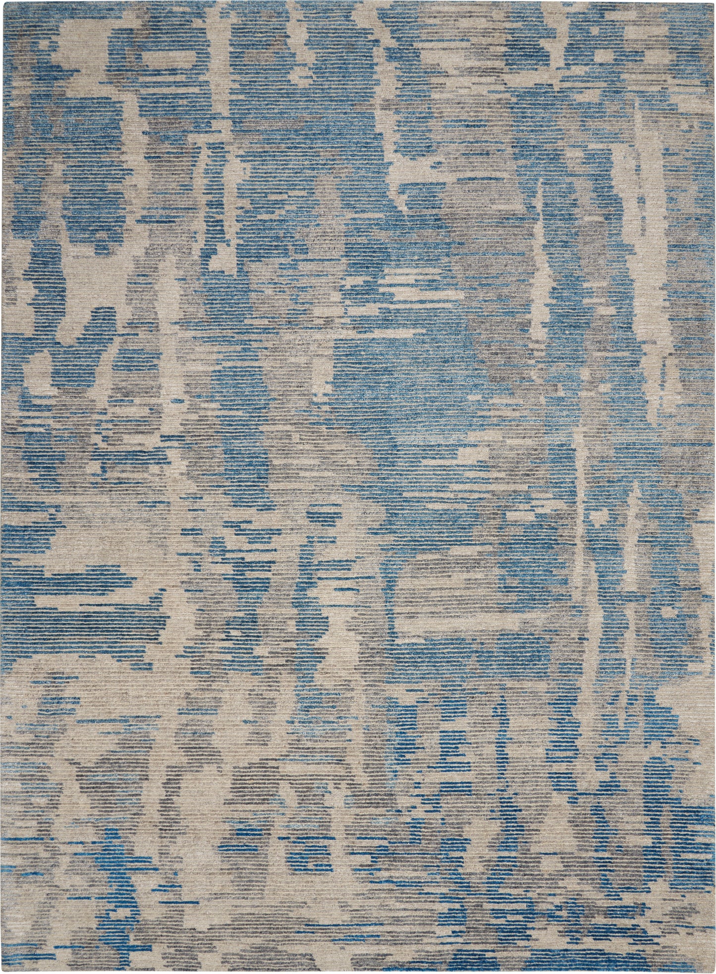 Nourison Ellora 9'9" x 13'9" Blue Modern Indoor Rug