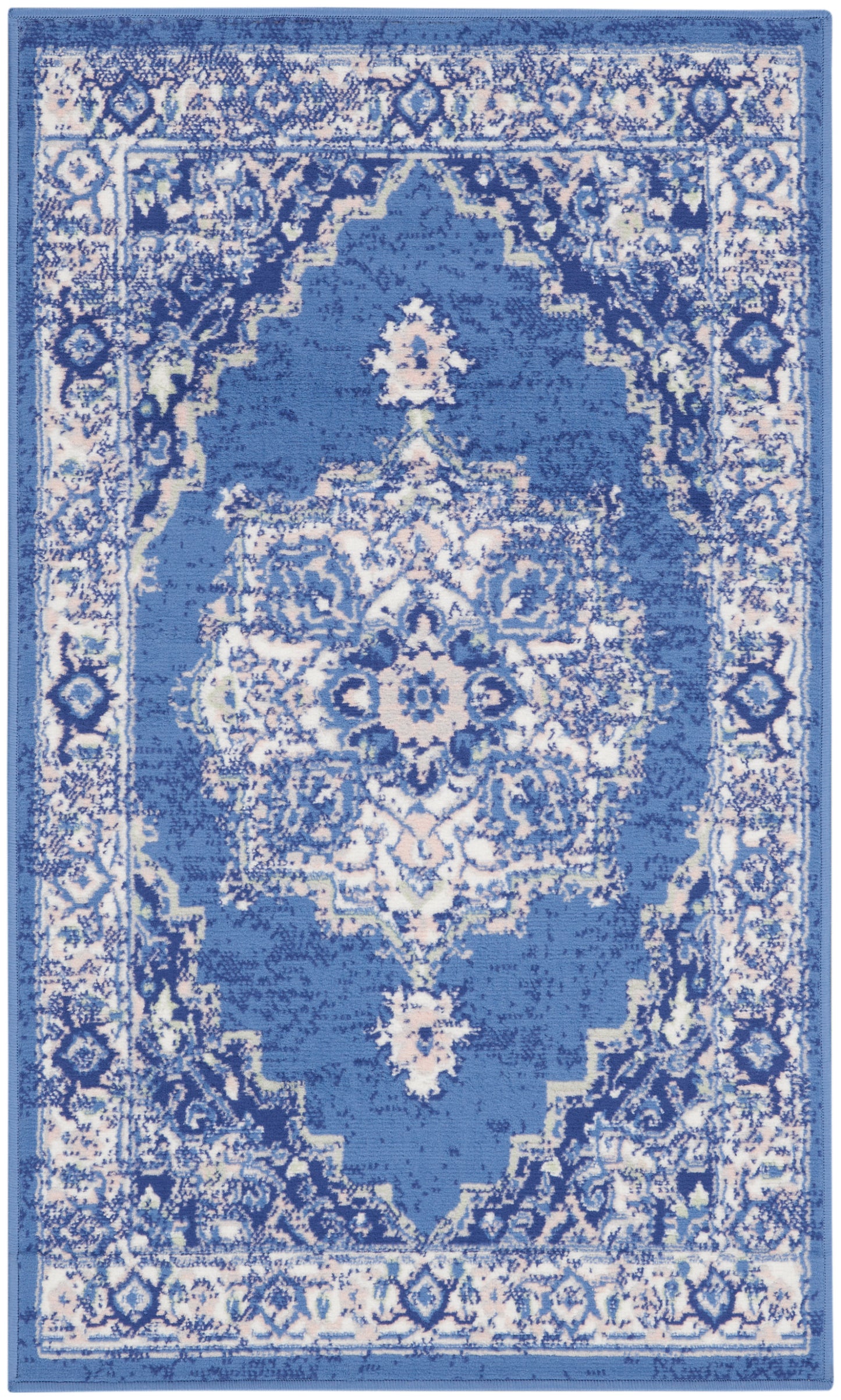 Nourison Whimsicle 3' x 5' Navy Farmhouse Indoor Rug