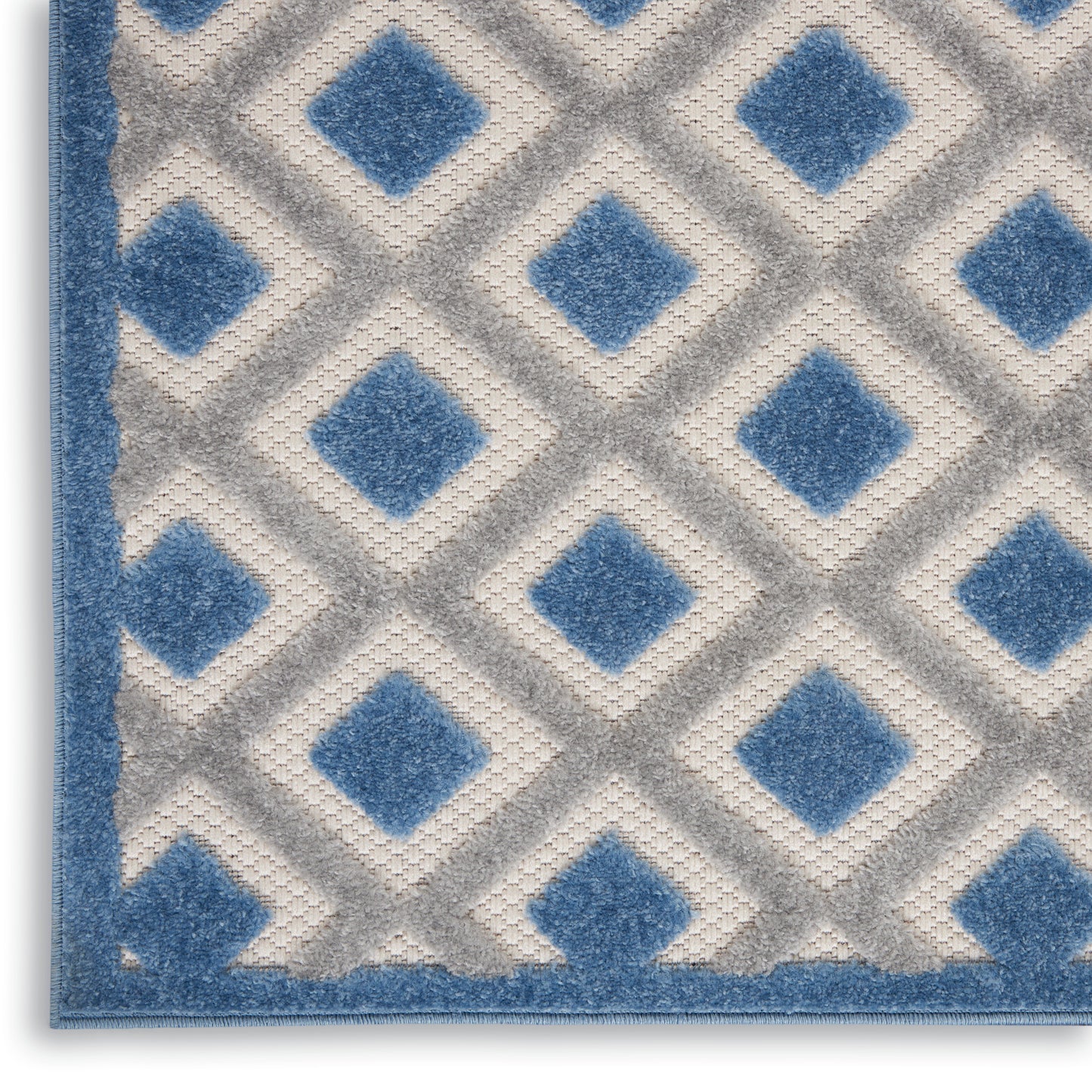 Nourison Aloha 9' x 12' Blue Grey Modern Rug