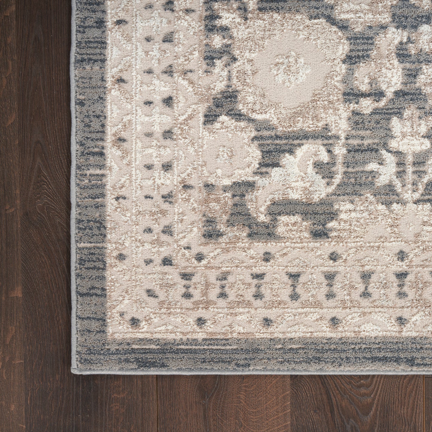 Nourison Eco Cycle 9' x 12' Charcoal Vintage Indoor Rug