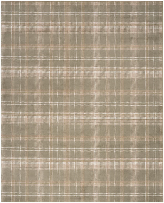 Nourison Grafix 9' x 12' Olive Farmhouse Indoor Rug