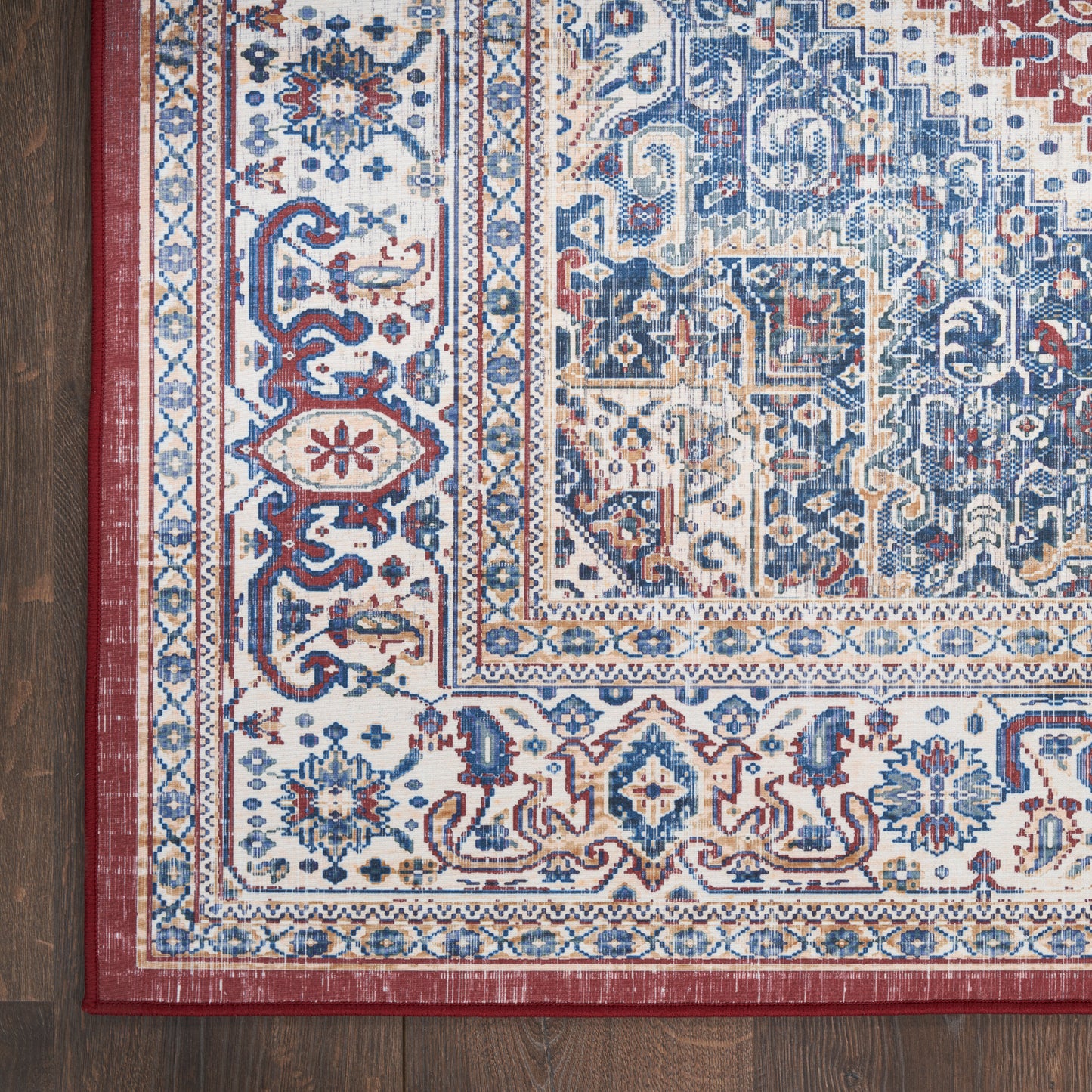 Nourison Vintage Home 2'2" x 7'6" Red Blue Bohemian Indoor Rug