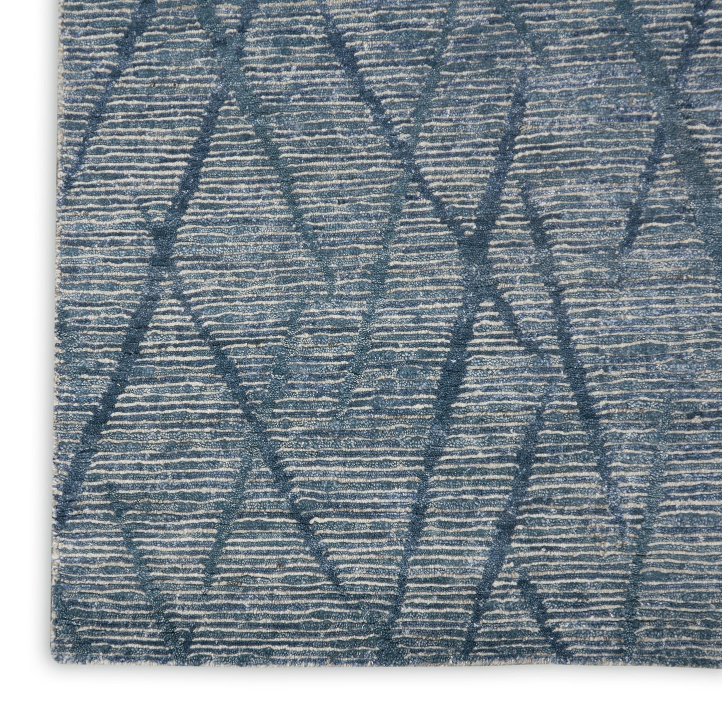 Nourison Ocean 5'6" x 7'5" Indigo Modern Indoor Rug