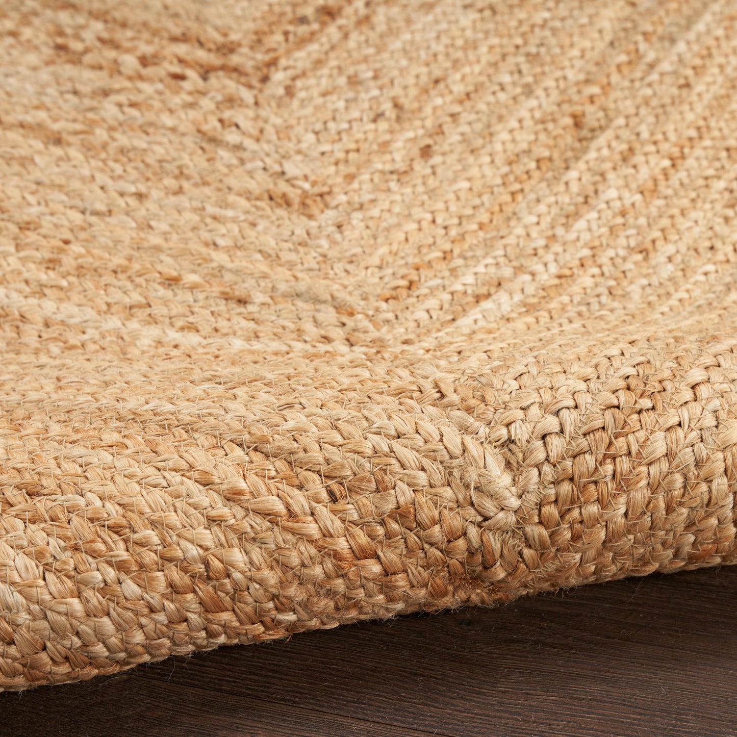 Nourison Natural Jute 5' x 7' Natural Farmhouse Indoor Rug