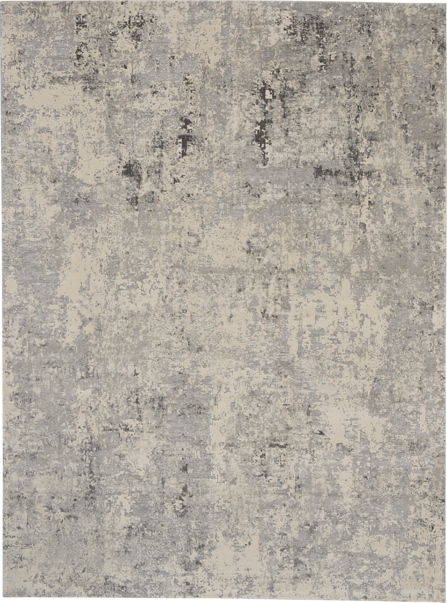 Nourison Rustic Textures 9'3" x 12'9" Grey Beige Modern Indoor Rug