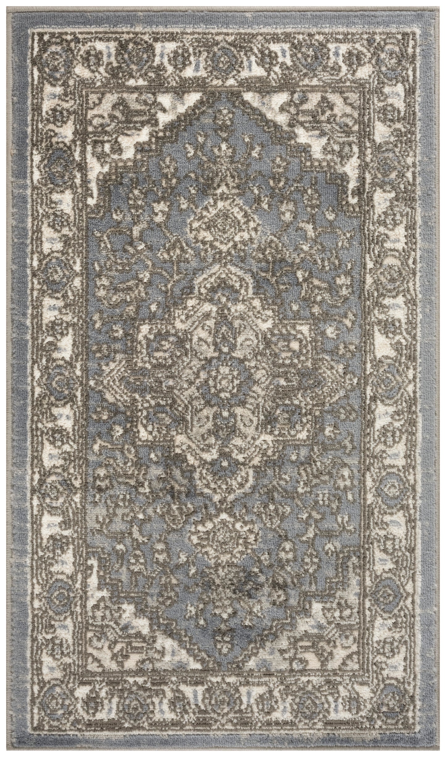 Nourison Quarry 2'2" x 3'9" Blue Vintage Indoor Rug