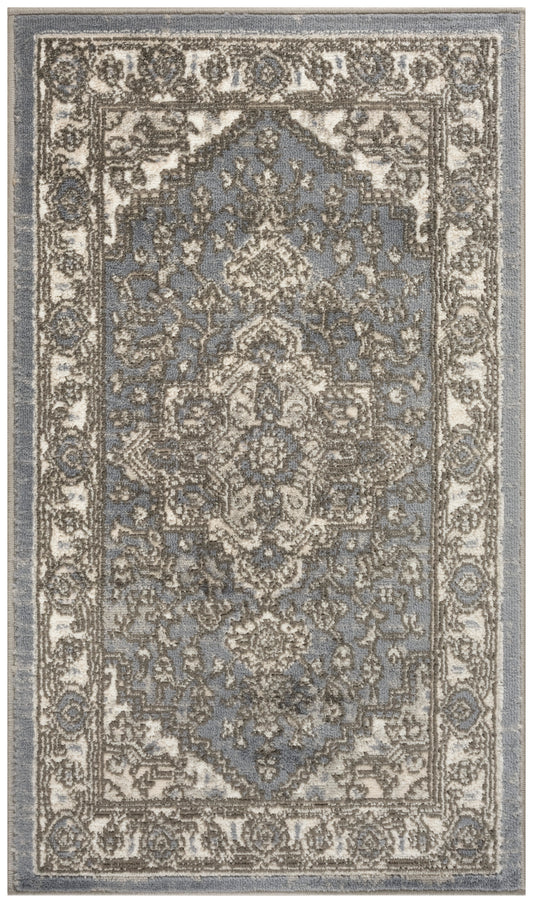 Nourison Quarry 2'2" x 3'9" Blue Vintage Indoor Rug