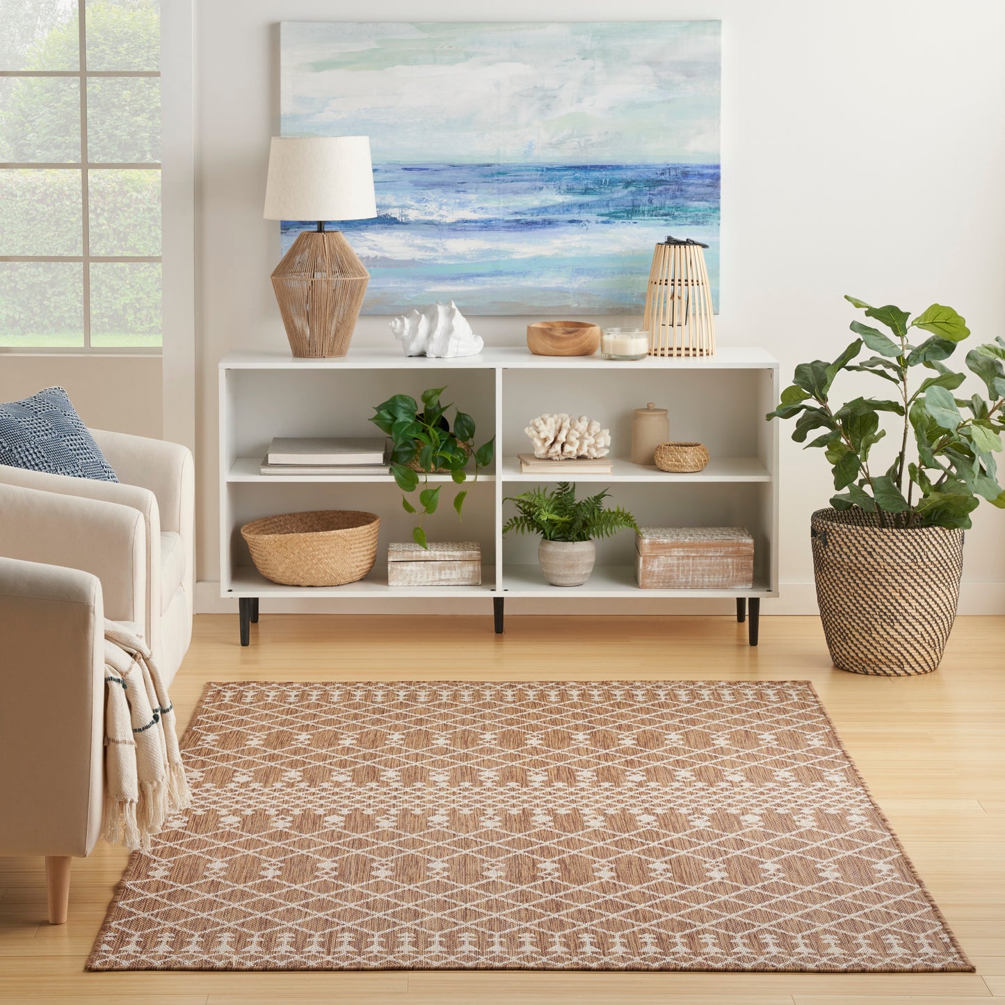 Nourison Positano 5' x 7' Jute Modern Rug