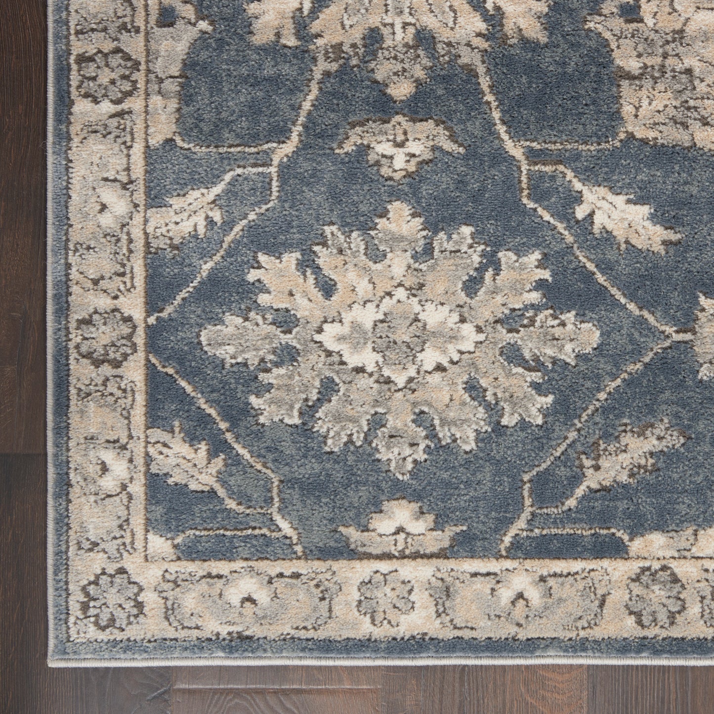 Nourison Quarry 3' x 5' Blue Beige Vintage Indoor Rug