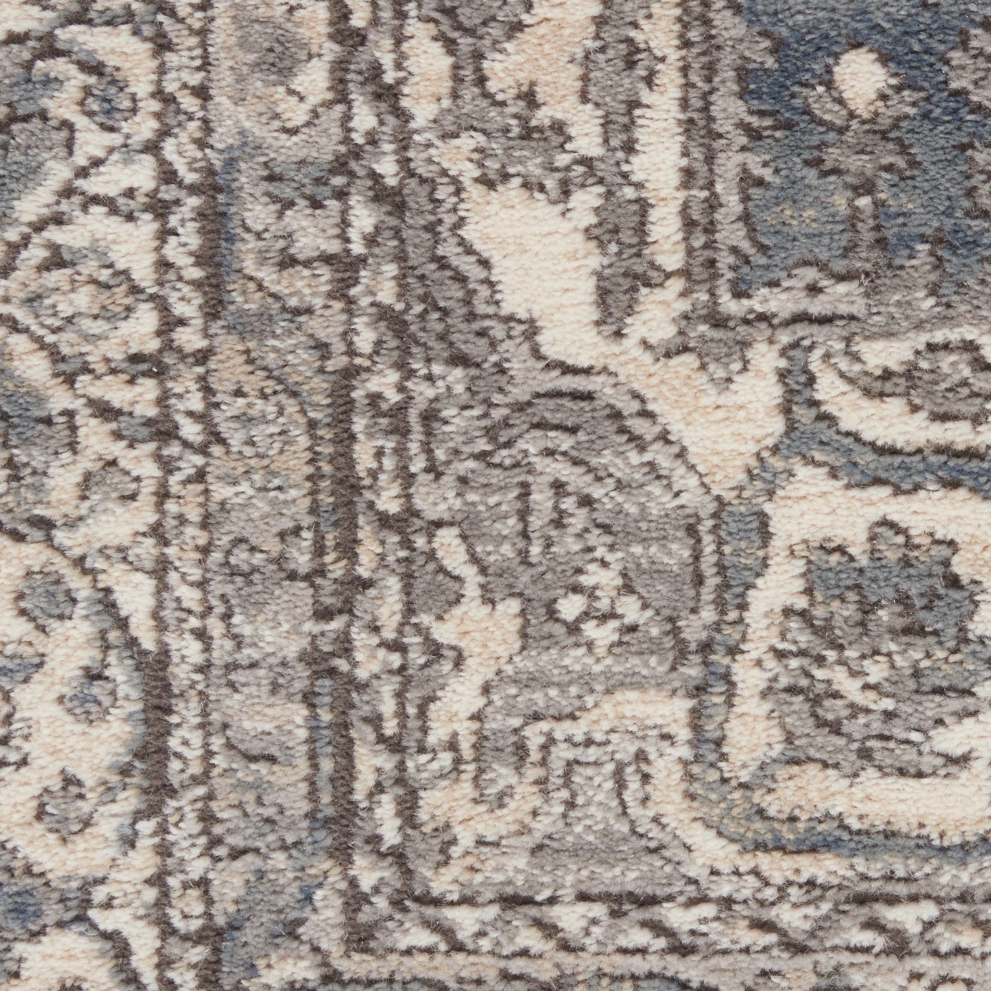 Nourison Quarry 7'10" x 9'10" Grey/Ivory Vintage Indoor Rug