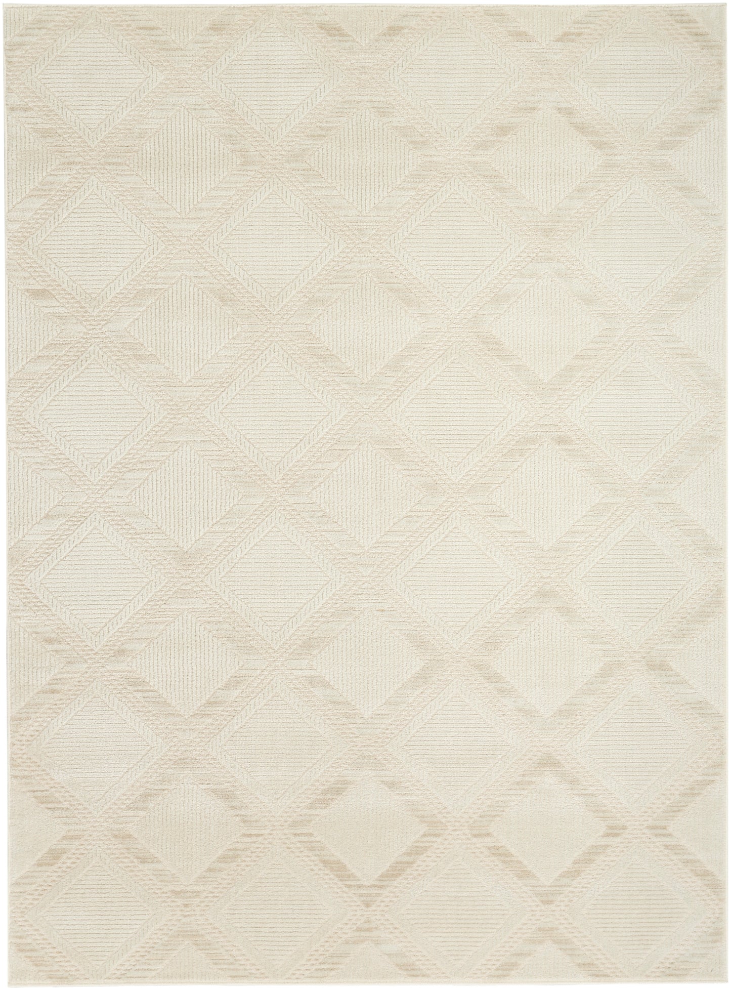 Nourison Serenity Home 5'3" x 7'3" Ivory Modern Indoor Rug