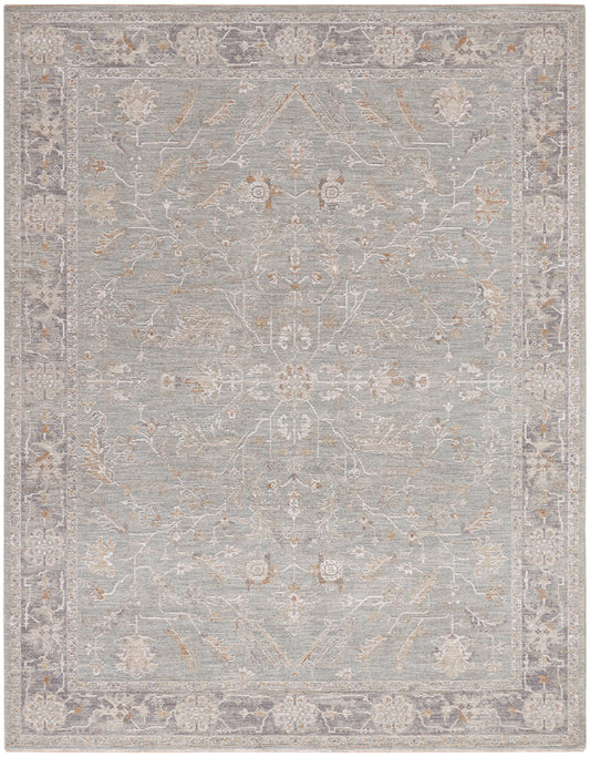 Nourison Infinite 7'10" x 10'4" Blue Ivory Vintage Indoor Rug