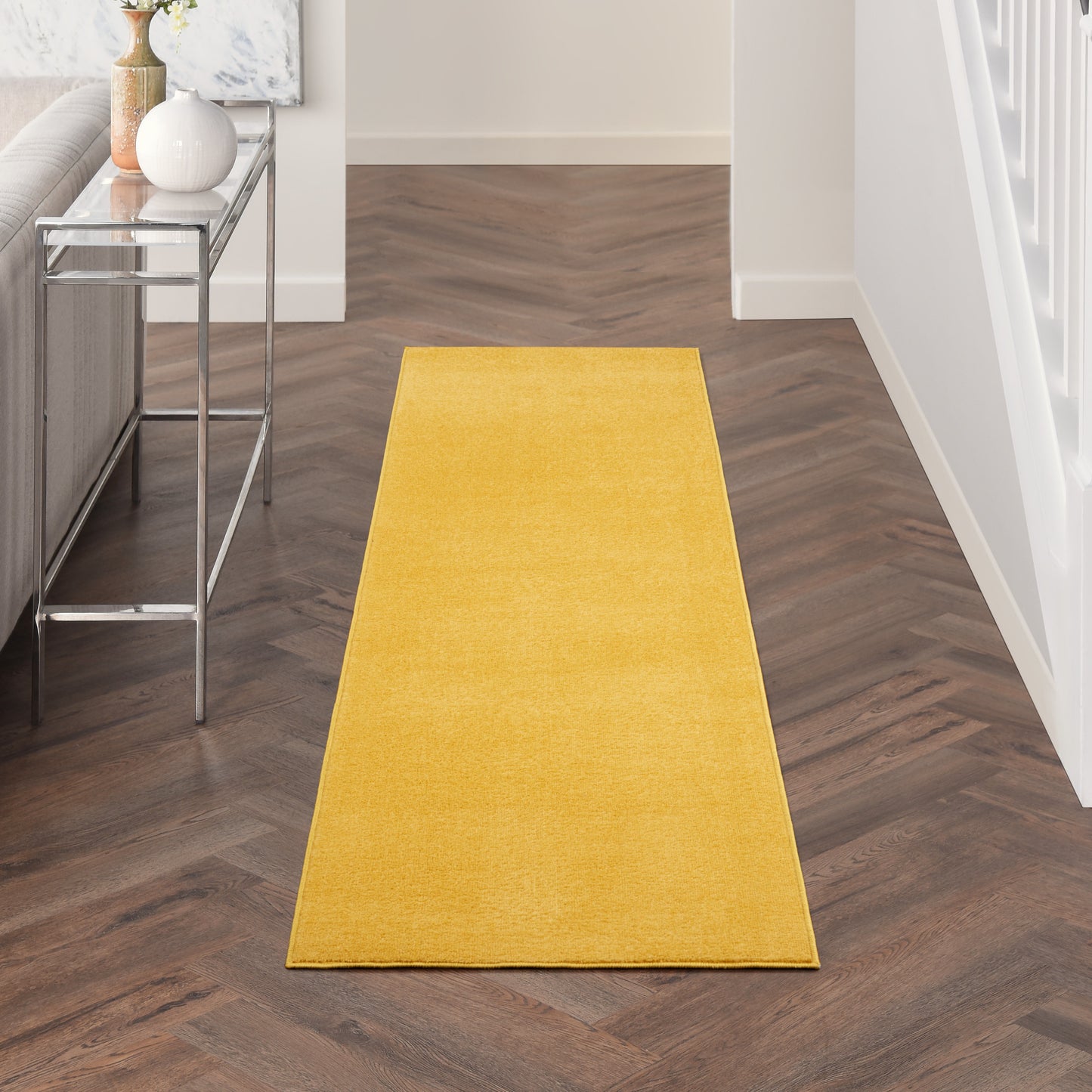 Nourison Nourison Essentials 2'2" x 10' Yellow Outdoor Rug