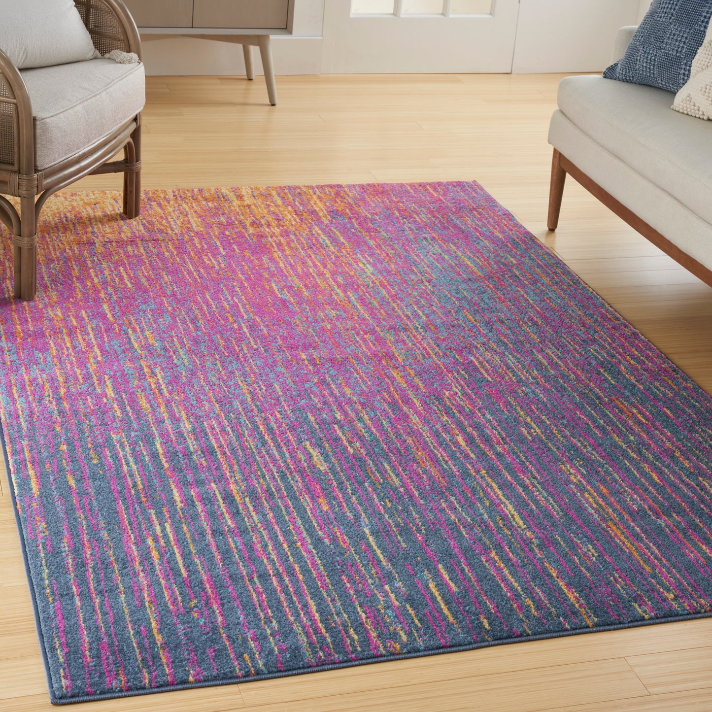 Nourison Passion 5'3" x 7'3" Multicolor Modern Indoor Rug