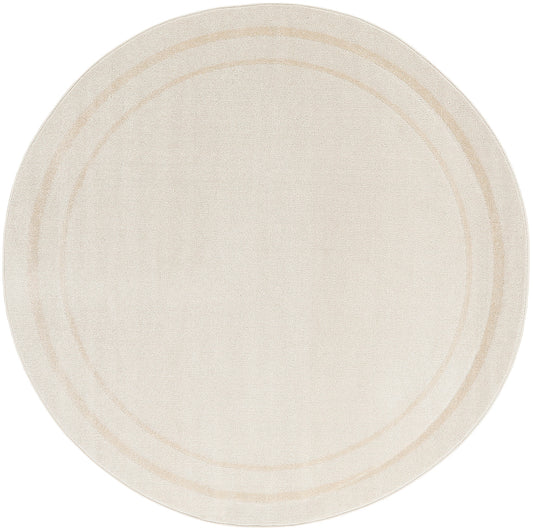 Nourison Nourison Essentials 4' x Round Ivory Gold Contemporary Rug