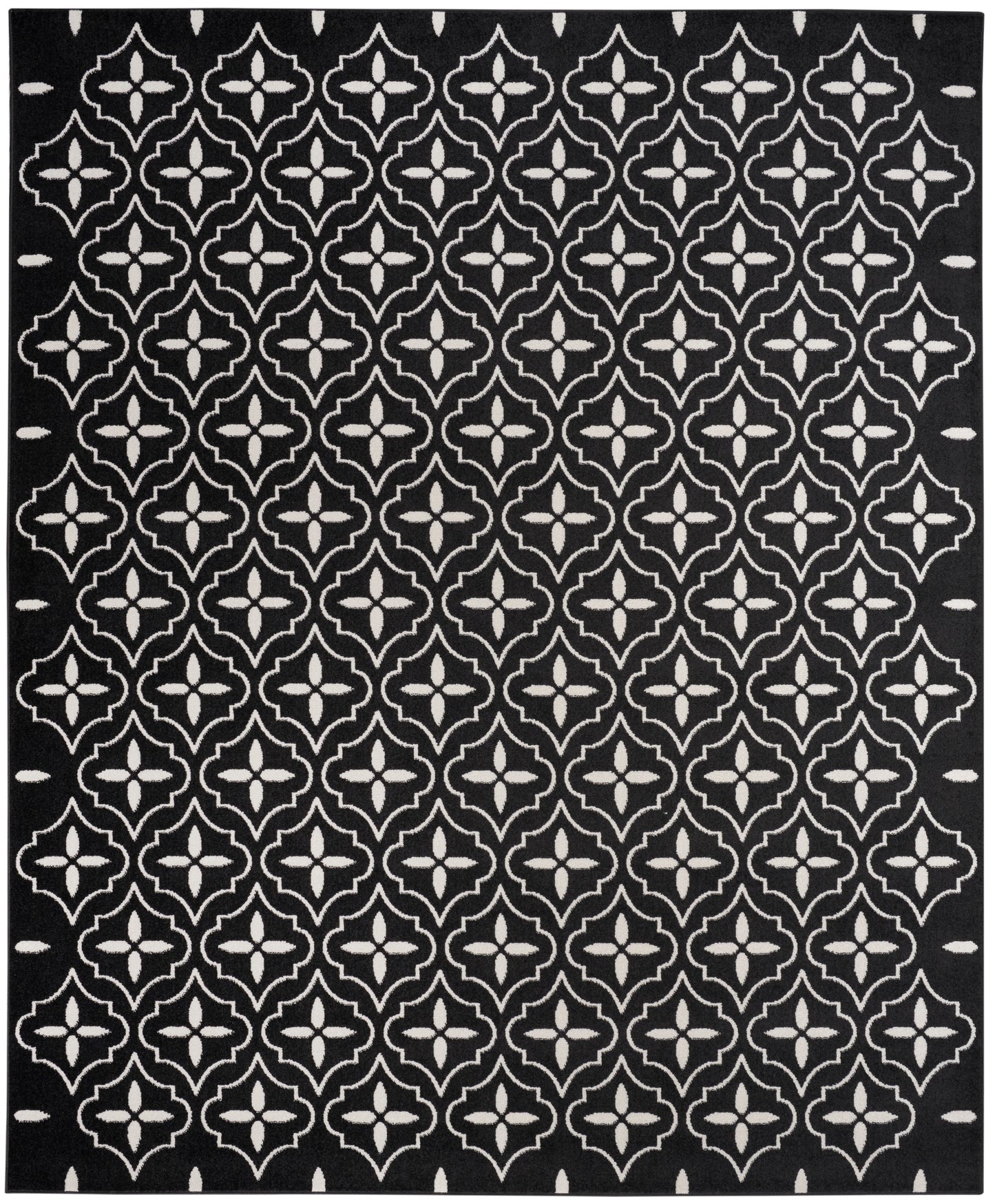 Nourison Nourison Essentials 8' x 10' Black Ivory Modern Rug