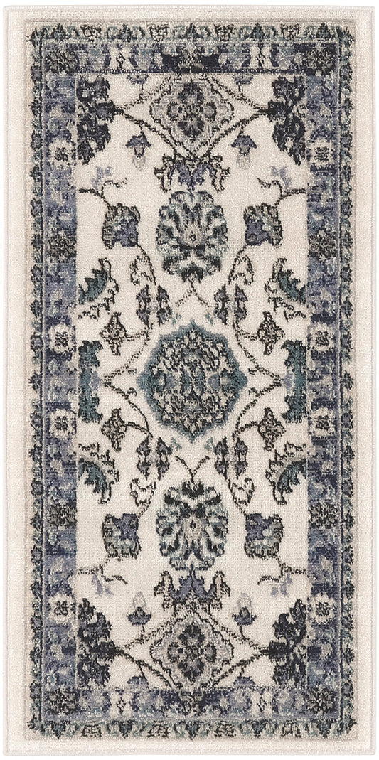 Nourison Nourison Essentials 2' x 4' Ivory Blue Vintage Rug