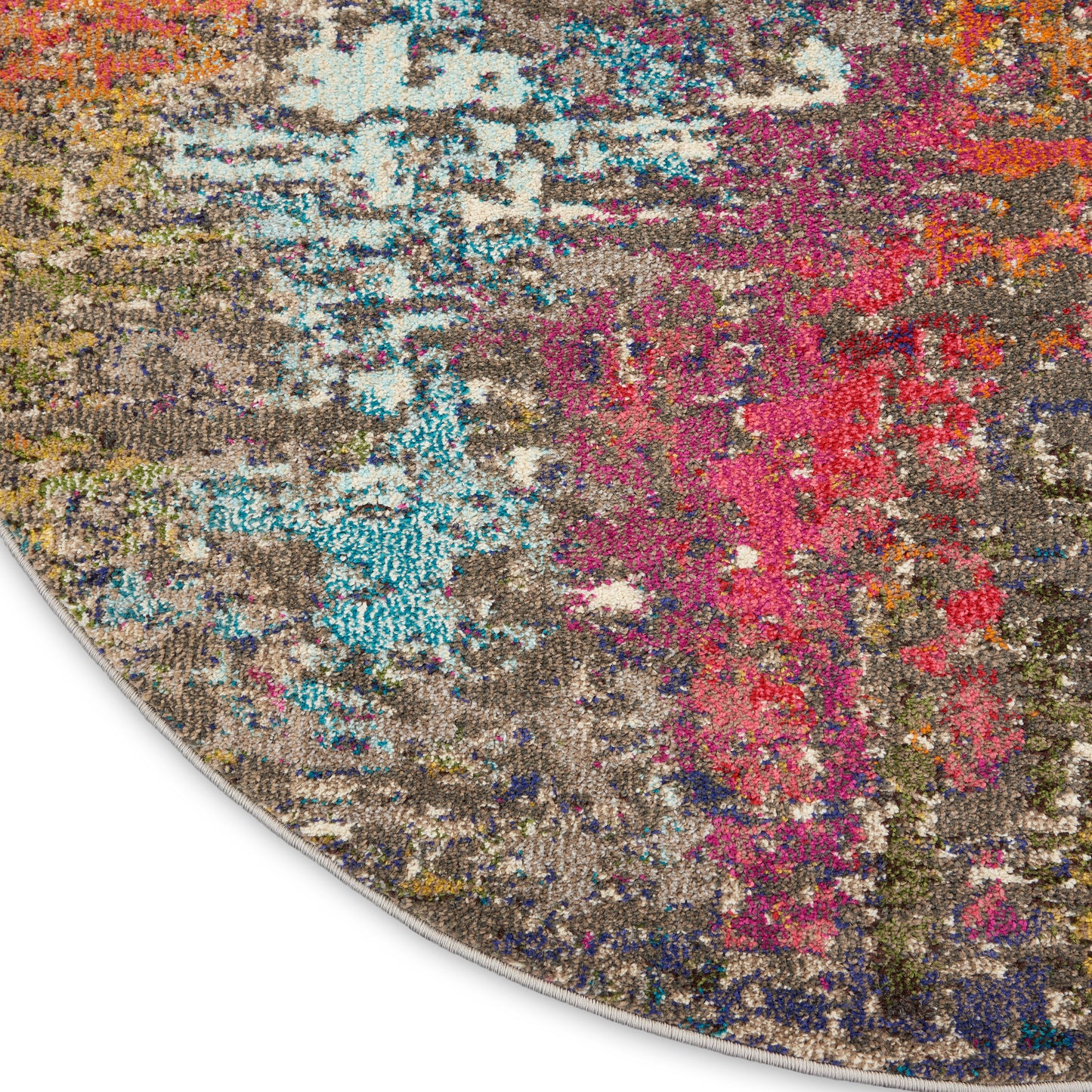 Nourison Celestial 5'3" x Round Sunset Modern & Contemporary Indoor Rug