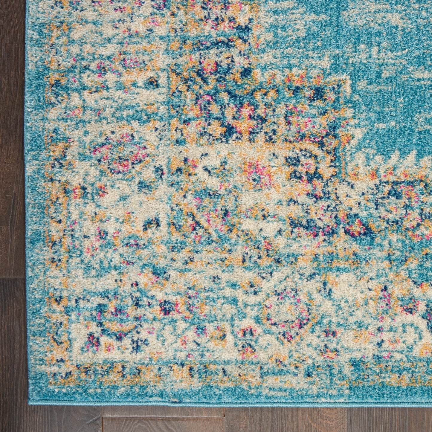 Nourison Passion 9' x 12' Light Blue Bohemian Indoor Rug