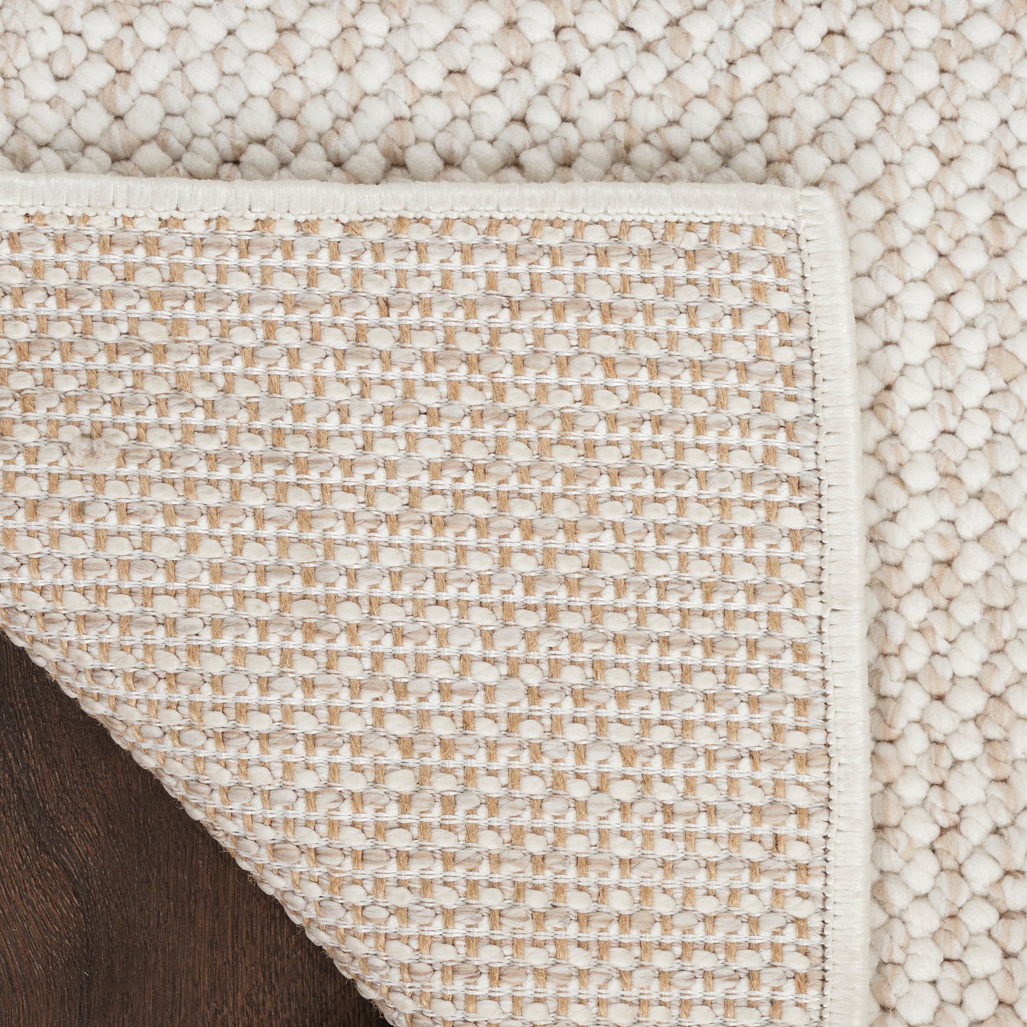 Nourison Natural Texture 2'3" x 7'6" Ivory Beige Farmhouse Indoor Rug