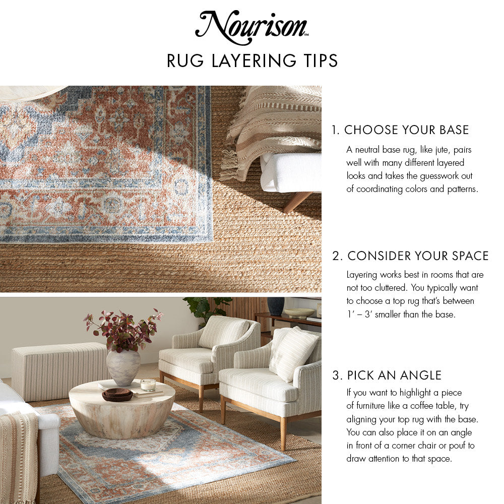 Nourison Positano 2'2" x 12' Beige Modern Rug