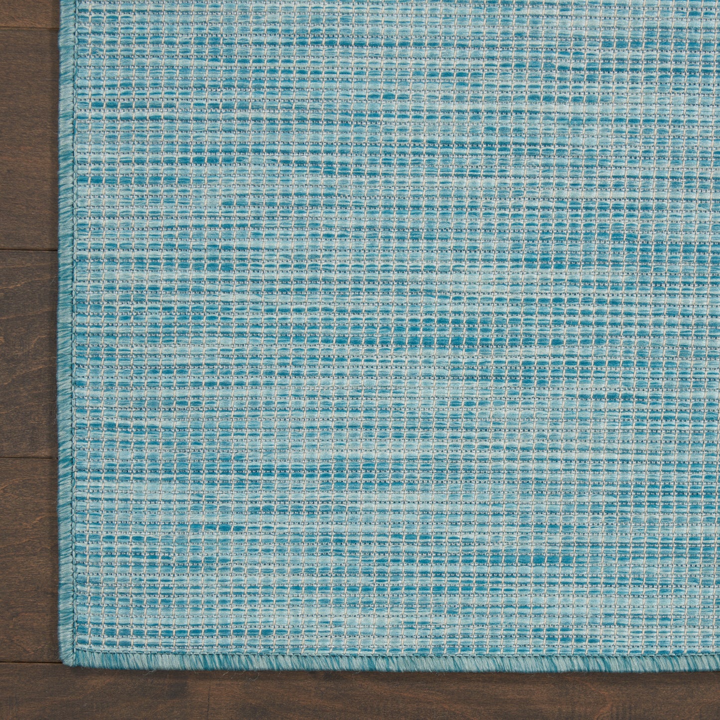 Nourison Positano 2'2" x 10' Aqua Modern Rug