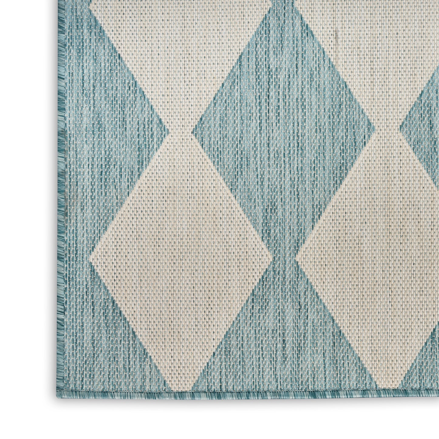 Nourison Positano 9' x 12' Aqua Modern Rug