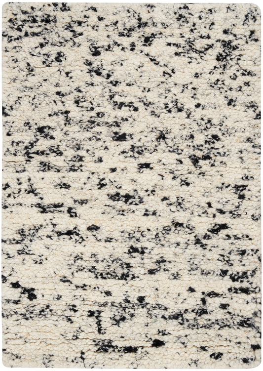 Calvin Klein CK042 Billows 2' x 3' Ivory Black Modern Indoor Rug