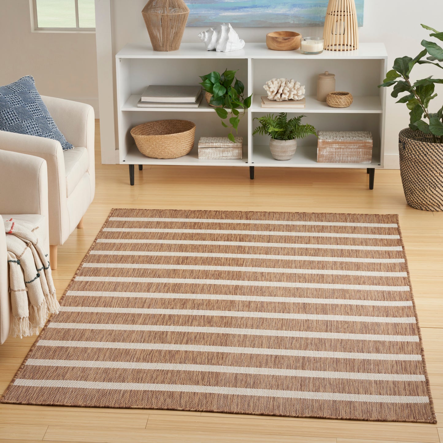 Nourison Positano 7' x 10' Jute Ivory Modern Rug