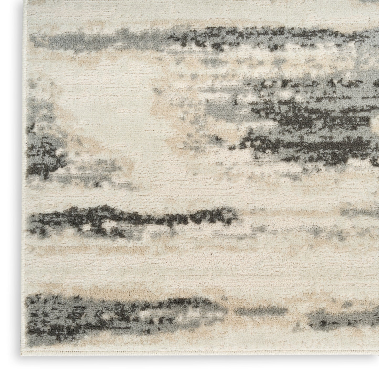 Nourison Serenity Home 7'10" x 9'10" Grey Multicolor Modern Indoor Rug