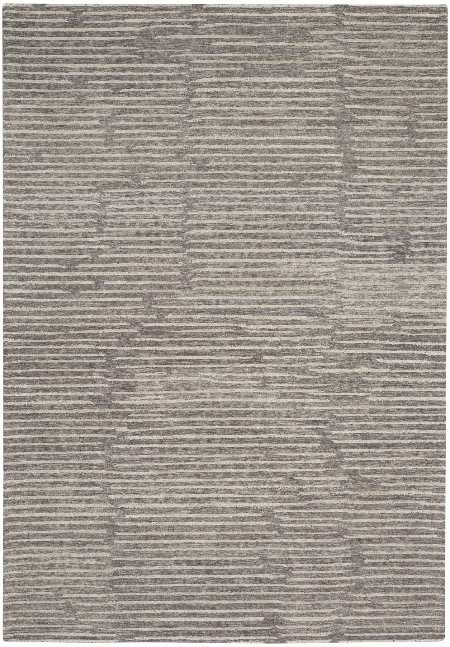 Calvin Klein CK010 Linear 8'6" x 11'6" Grey Modern Indoor Rug